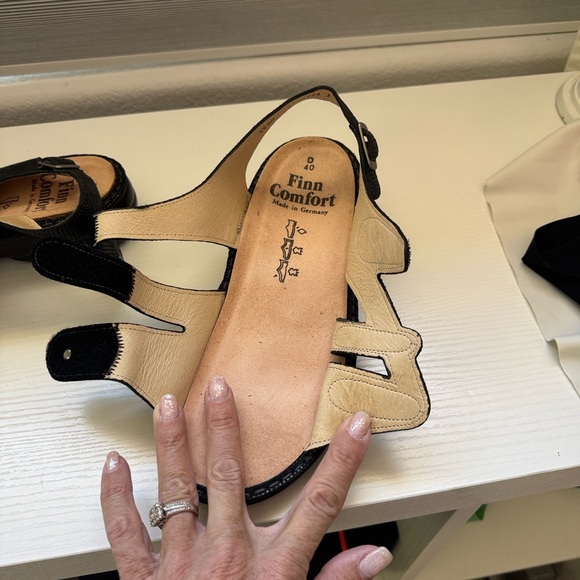 Finn Comfort Gomera Black Women Sandals 40 - Picture 7 of 11